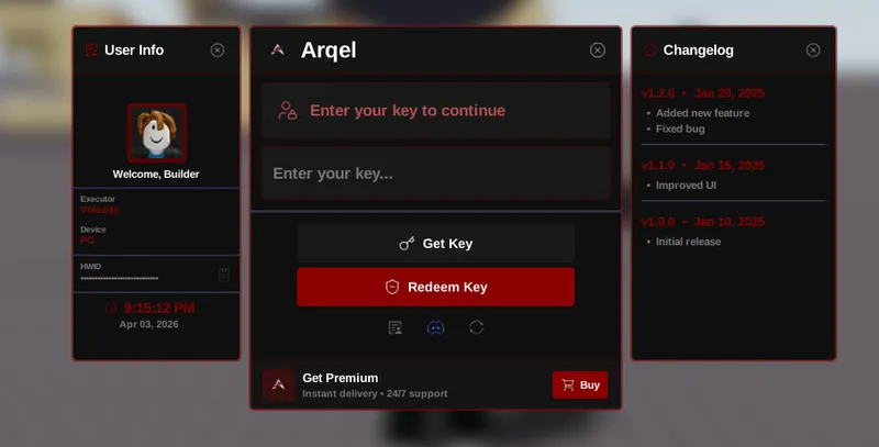 Arqel Keysystem UI [Open Source]